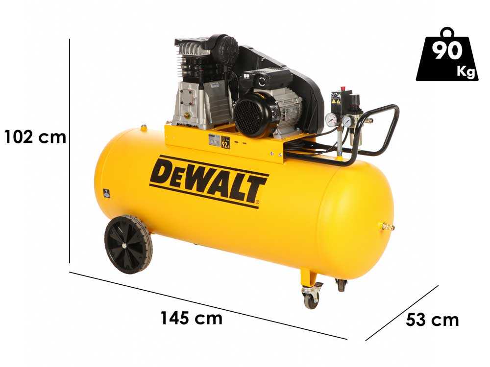 DeWalt DXCMB3M201HE - Elektrischer Einphasen-Riemenkompressor - Motor 3 PS – 200 l