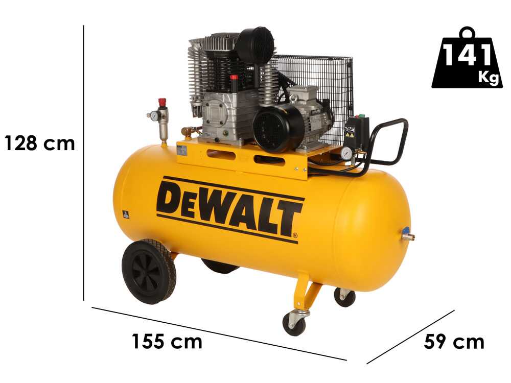 DeWalt DXCMB55T271HCE – Dreiphasiger elektrischer Riemen-Kompressor – 5,5-PS-Motor – 270 l
