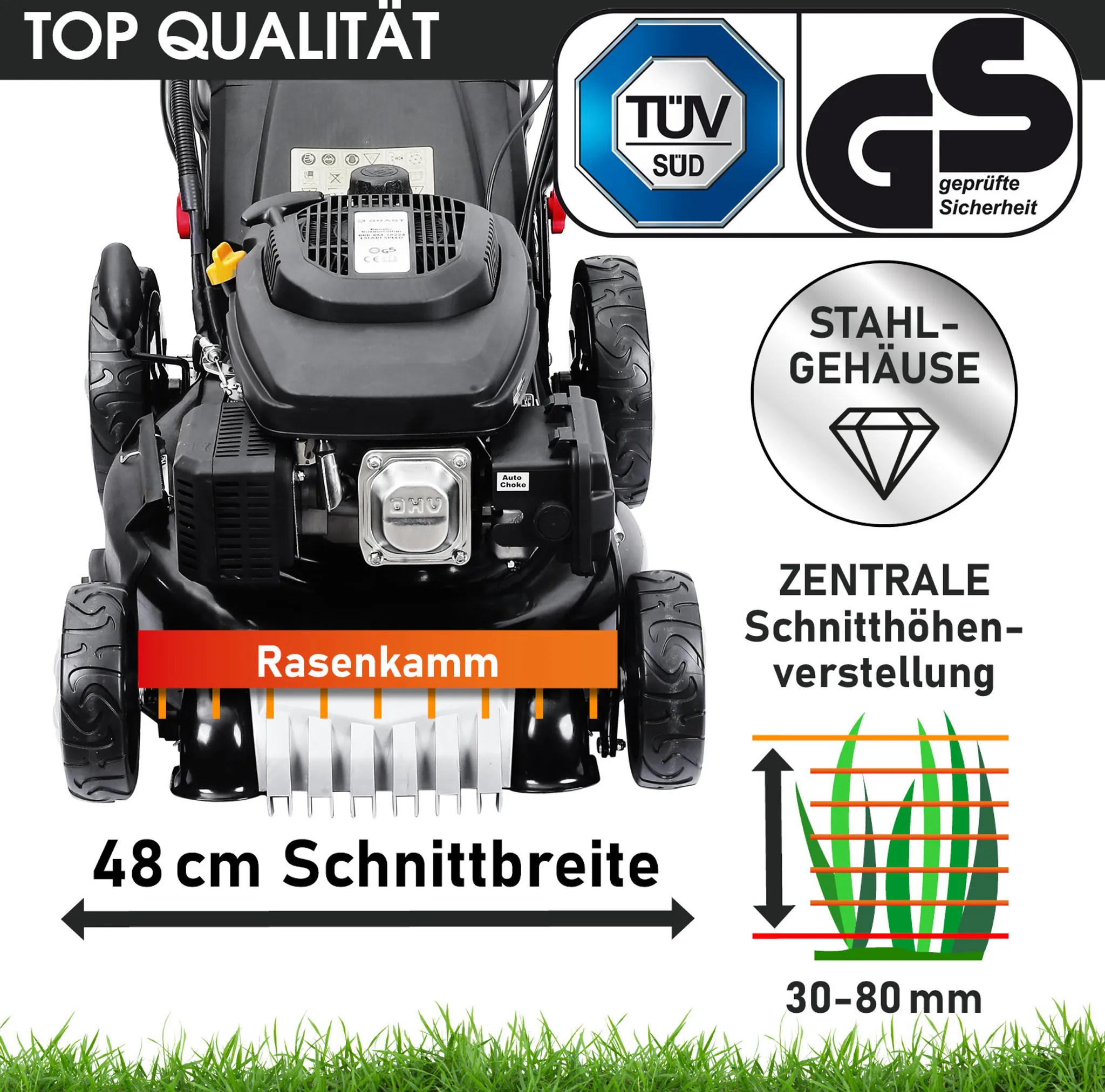 BRAST Benzin Rasenmäher 19224 – Bild 4