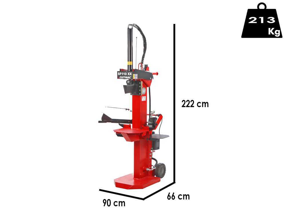 Docma SF110 Rapid 220 XX - Elektrischer Holzspalter - senkrecht