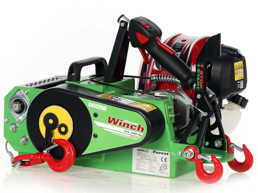 Docma VF150 auto-4 GX50 - Forstseilwinde mit Hondamotor - Seil Ø 5mm/ 80m – Bild 3