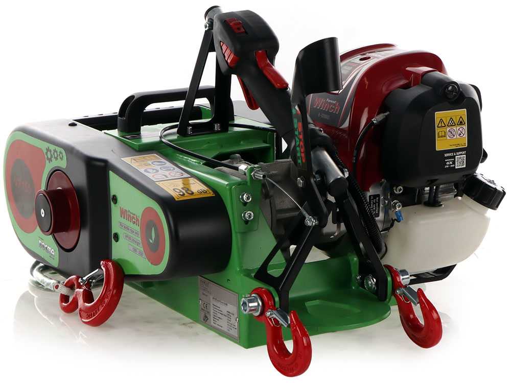 Docma VF155 auto-4 GX50 ultralight - Forstseilwinde mit Hondamotor - Seil Ø 5mm/ 80m – Bild 3