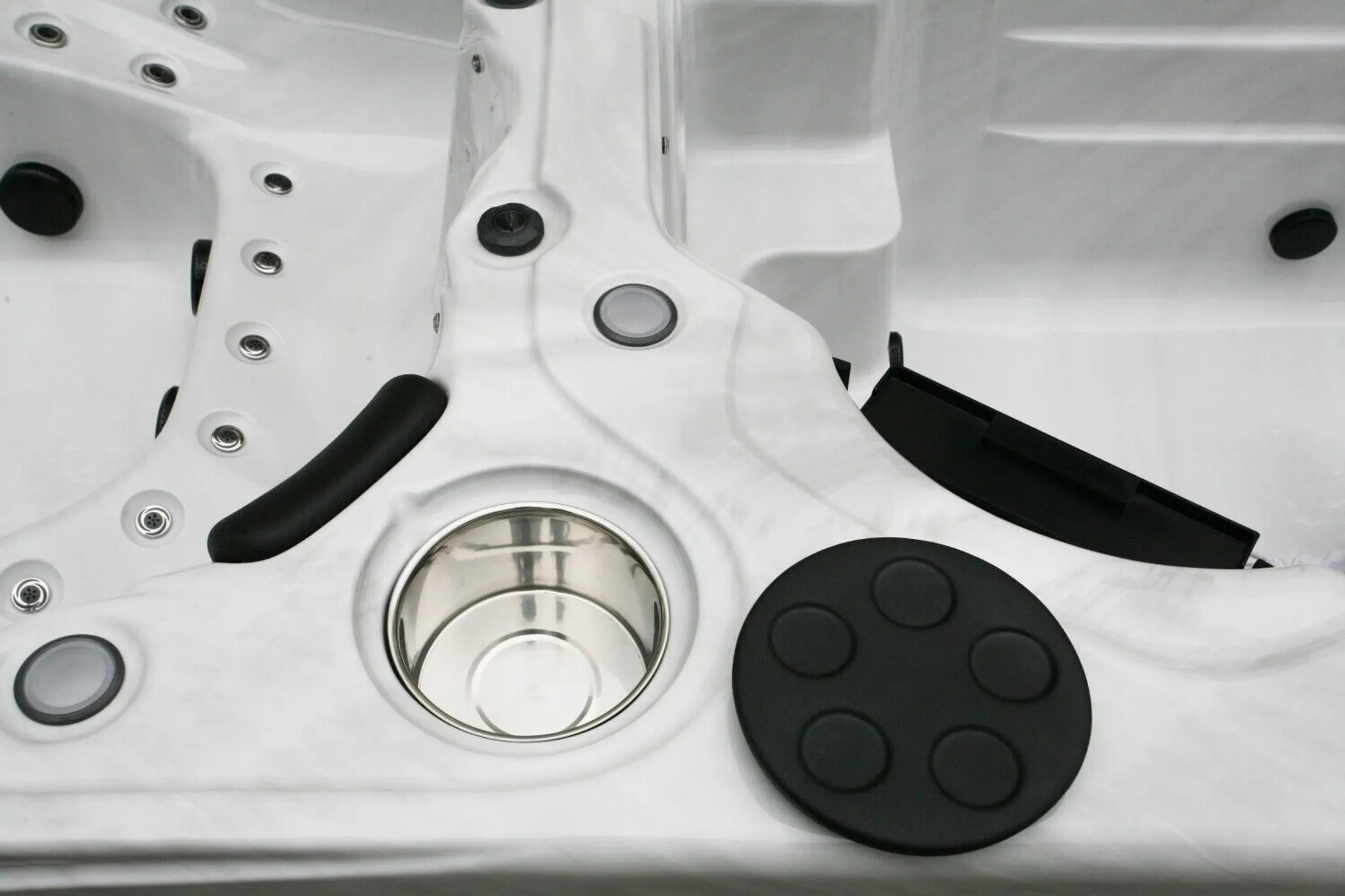 XXXL Luxus Led Swim Spa 580x230 Whirlpool+Gegenstromanlage Schwimmbecken V2 SET – Bild 7