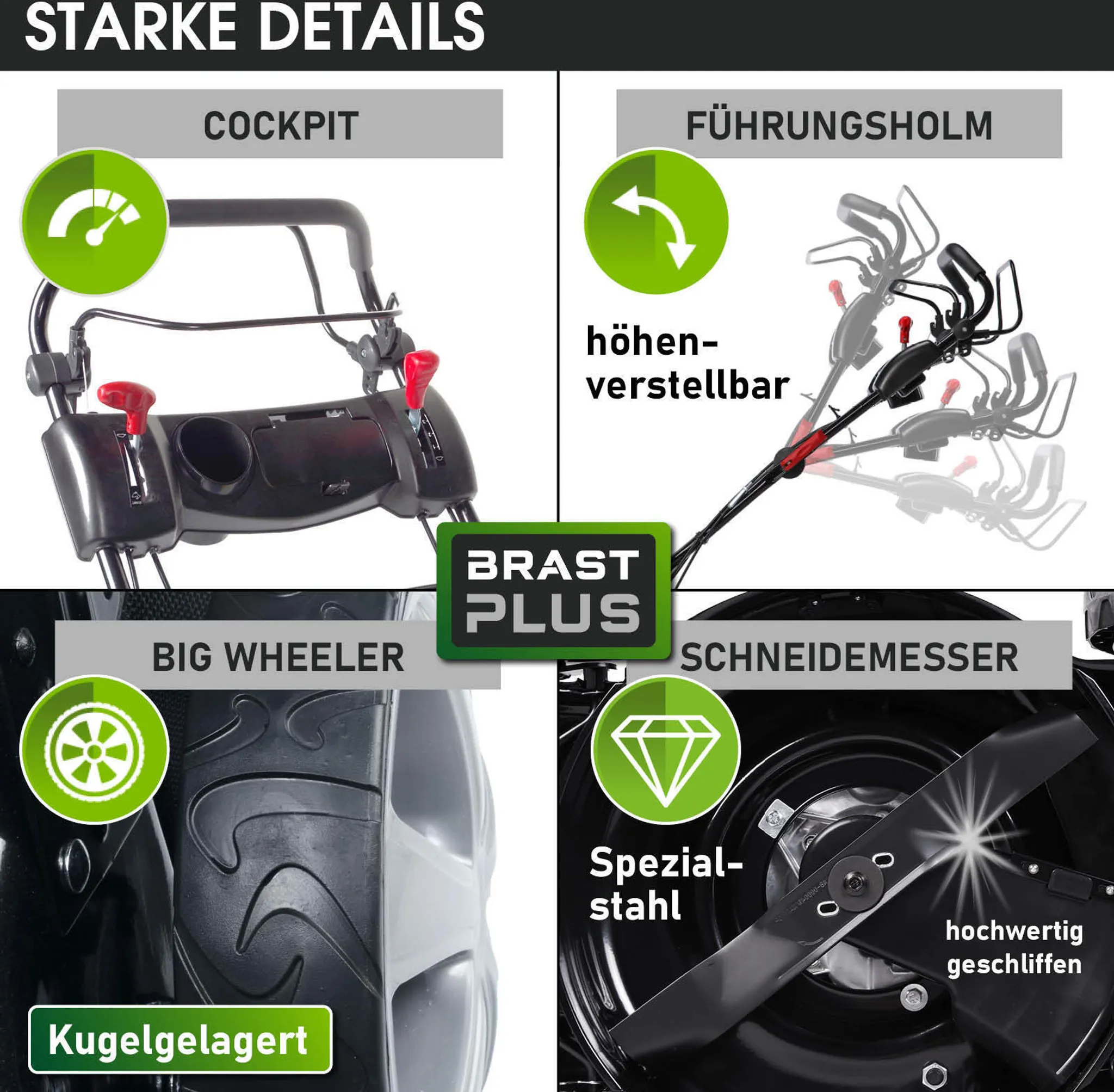 BRAST Benzin Rasenmäher 18170 SPEED – Bild 5