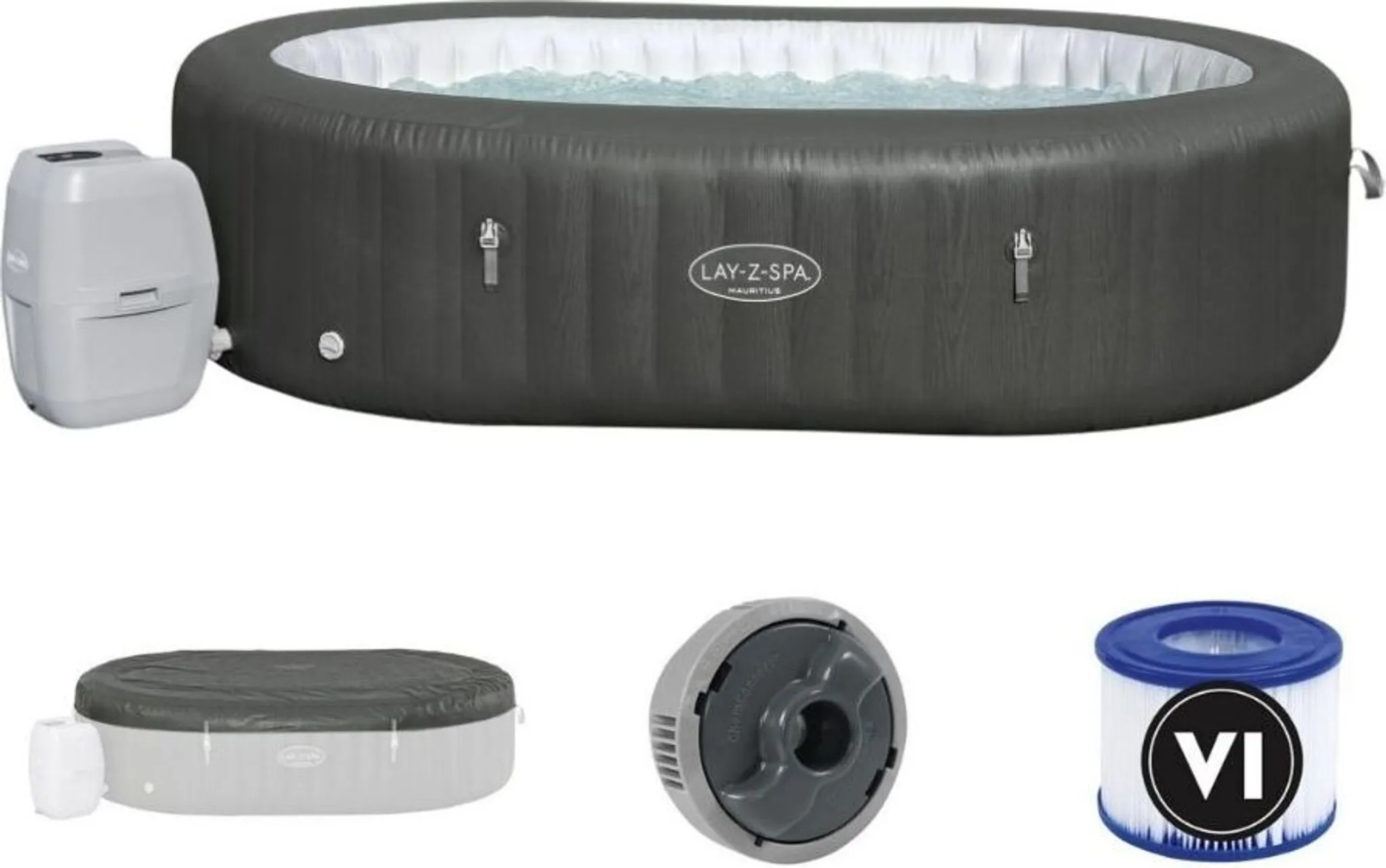 Bestway Lay-Z-Spa Mauritius Airjet Whirlpool Oval – Bild 9