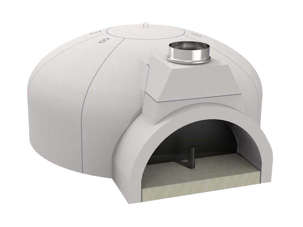 Edilmark FP 120N - Einbau-Steinbackofen mit Backebene Ø 120 cm - Backkapazität 8 Pizzen – Bild 4