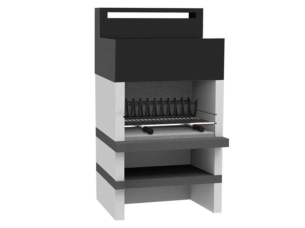 Edilmark Rock - Gemauerter Holz- und Holzkohlegrill – Bild 4