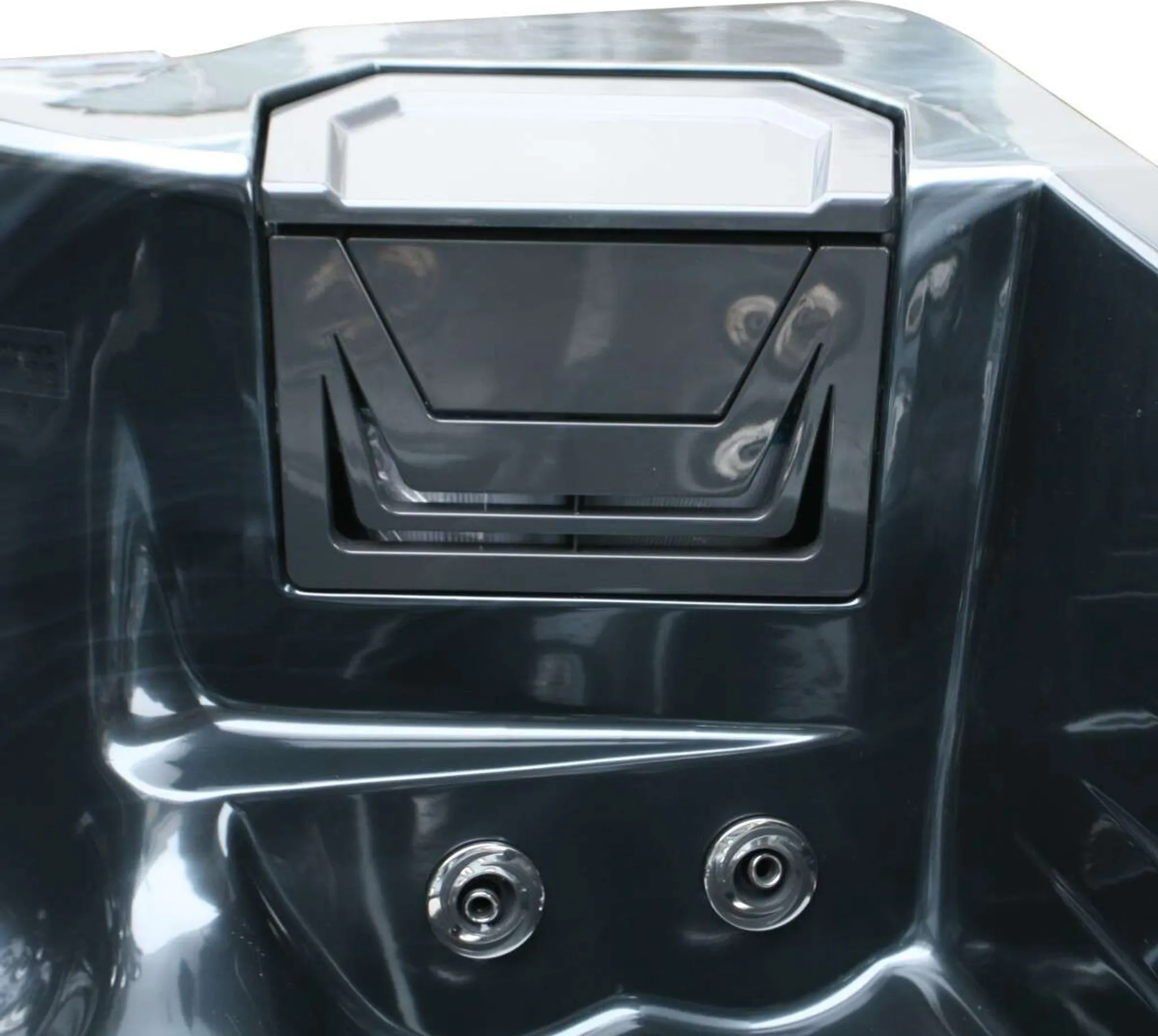 Outdoorwhirlpool TAHITI Pearl Shadow Grau inkl. Abdeckung und Stiege - 200 x 200 x 88cm – Bild 7