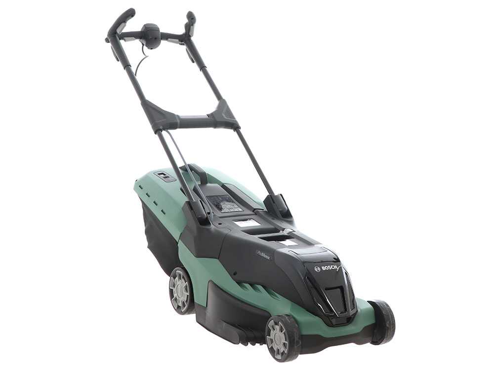 Elektrischer Rasenmäher mit Lithium-Akku 4 Ah BOSCH AdvancedRotak 36-750 - Fangsack