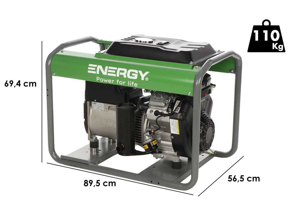 Energy EY-10MB AVR - Benzin-Stromgenerator 8 kW - Dauerleistung 7,2 Einphasig