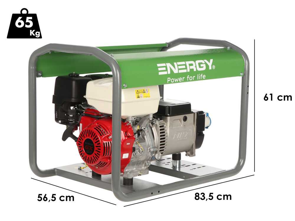 Energy EY-5,5MB - Benzin-Stromgenerator 4,4 kW - Dauerleistung 3,9 - 230V