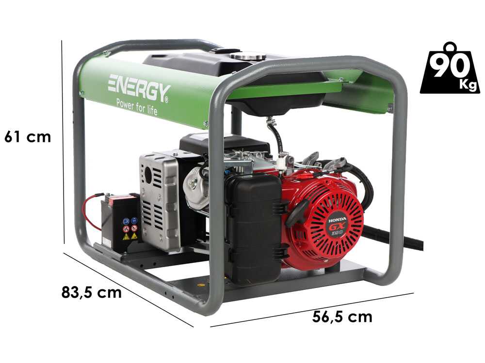 Energy EY-7MBE-A - Benzin-Stromgenerator - 6 kW - Dauerleistung 5,4 kW Einphasig + ATS