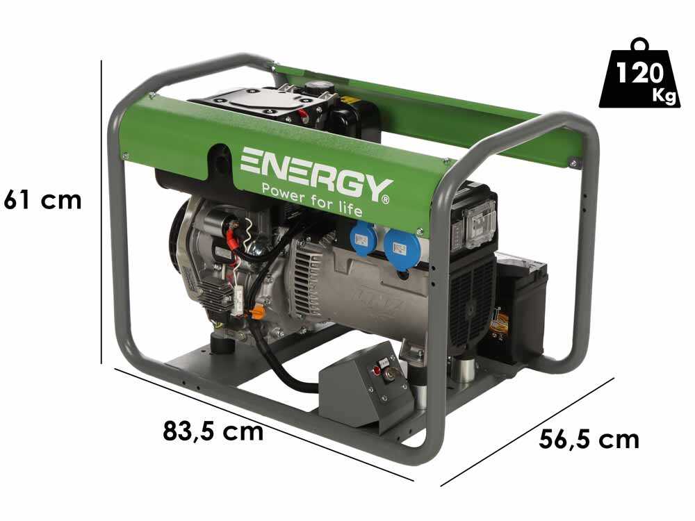 Energy EY-7MDE AVR - Diesel Stromerzeuger mit AVR 5 kW - Dauerleistung 4,5 Einphasig