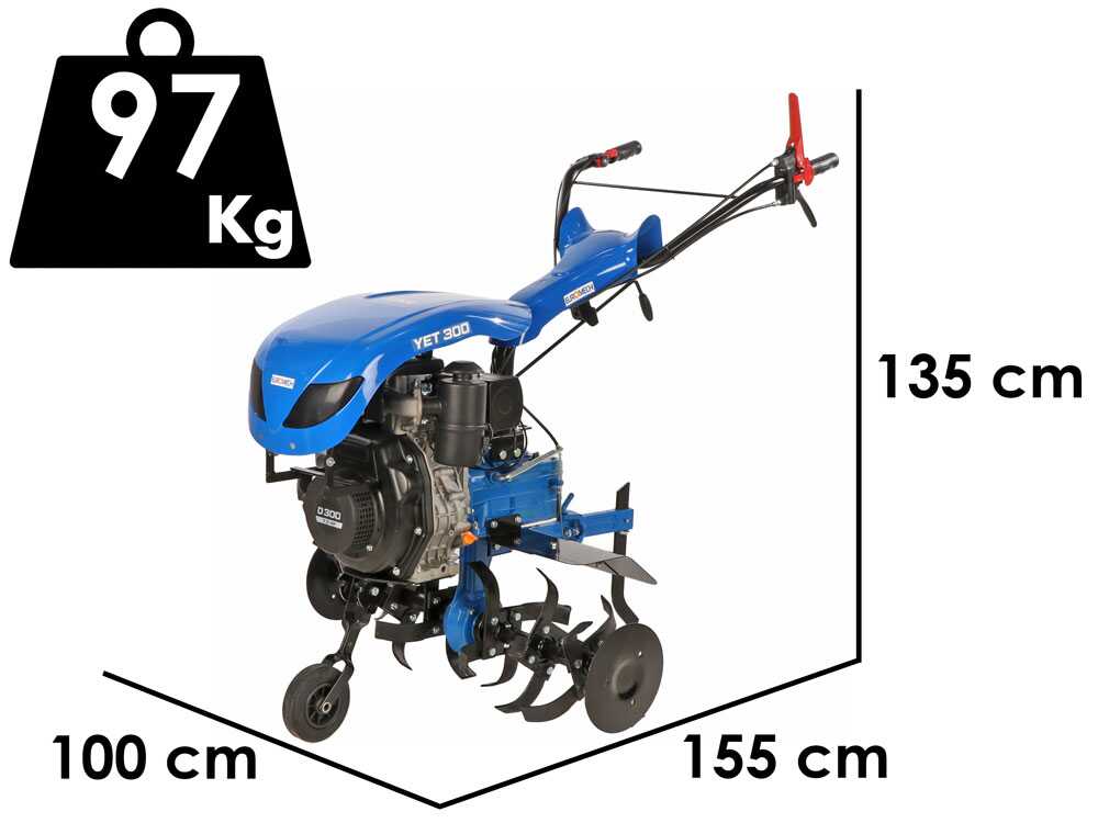 EuroMech YET 300 - Motorhacke Diesel 7 PS - D300 208 ccm