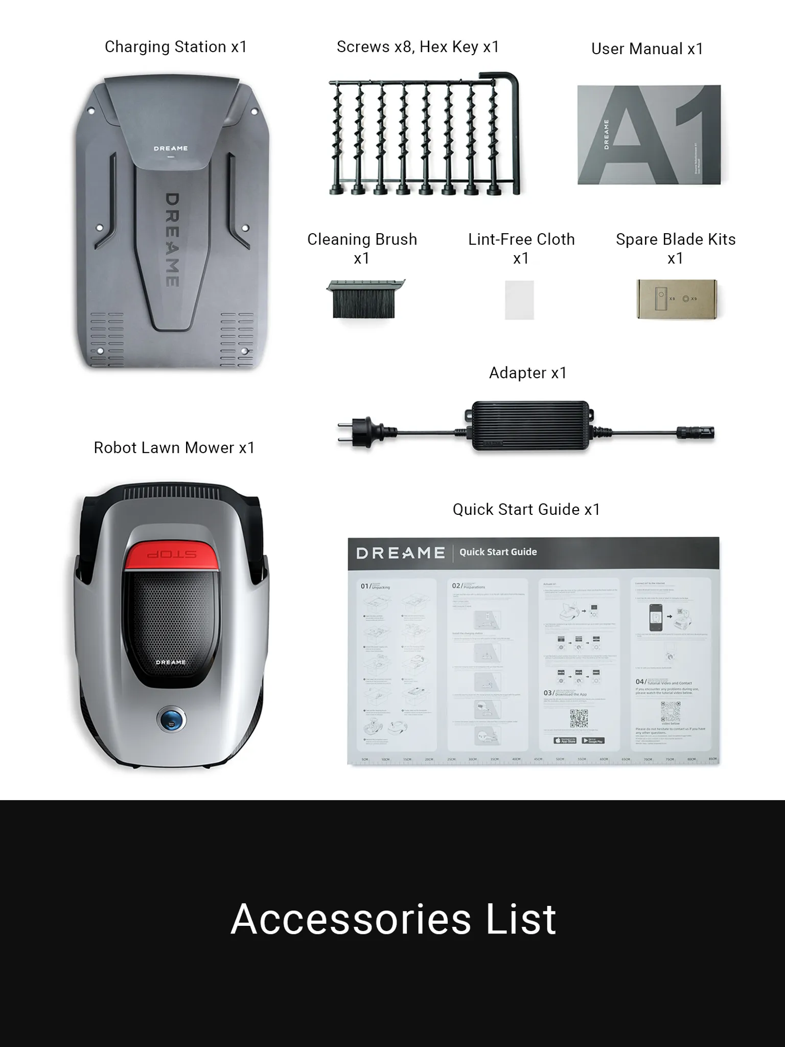 Dreame A1 Pro+Rasenmäher-Garage Combo,Intelligenter Mähroboter,Drahtloser Umfang Mähroboter,App-Steuerung,Intuitive Zonenverwaltung,3D-Erkennung – Bild 8
