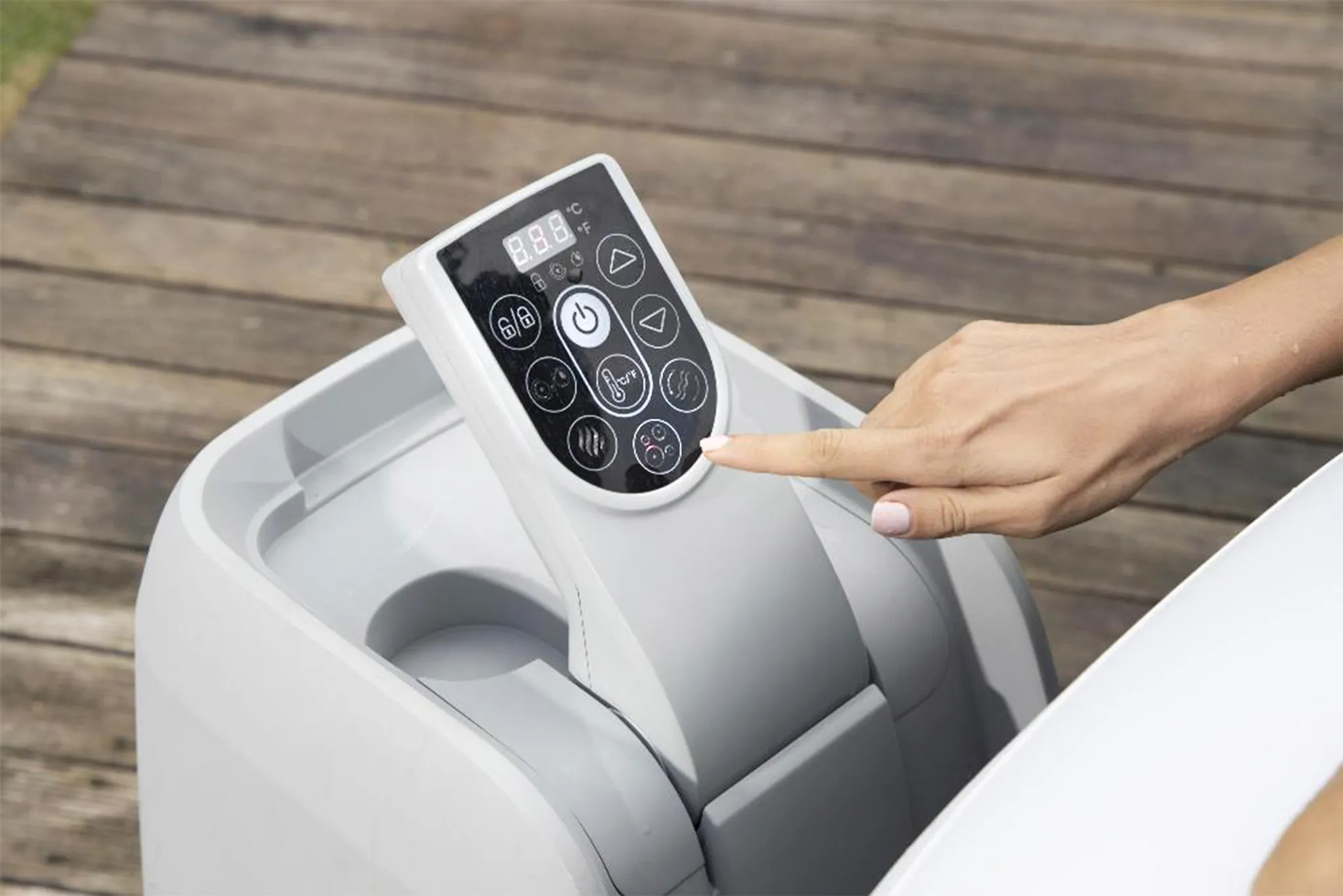 Bestway® LAY-Z-SPA® Whirlpool Miami AirJet™ Ø 180 x 66 cm, rund – Bild 8