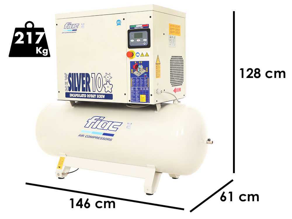 Fiac New Silver 10/300 - Schraubenkompressor - Max. Druck 10 bar