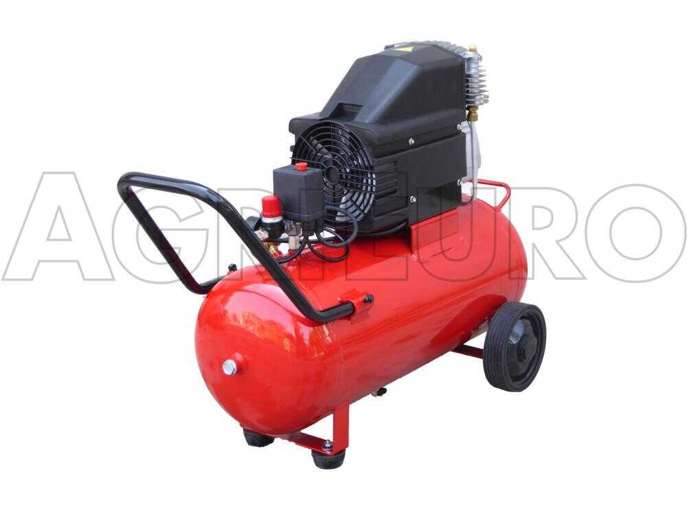 FINI SUPER TIGER MK 312 - Elektrischer Kompressor mit Wagen - Motor 3PS - 50Lt – Bild 3