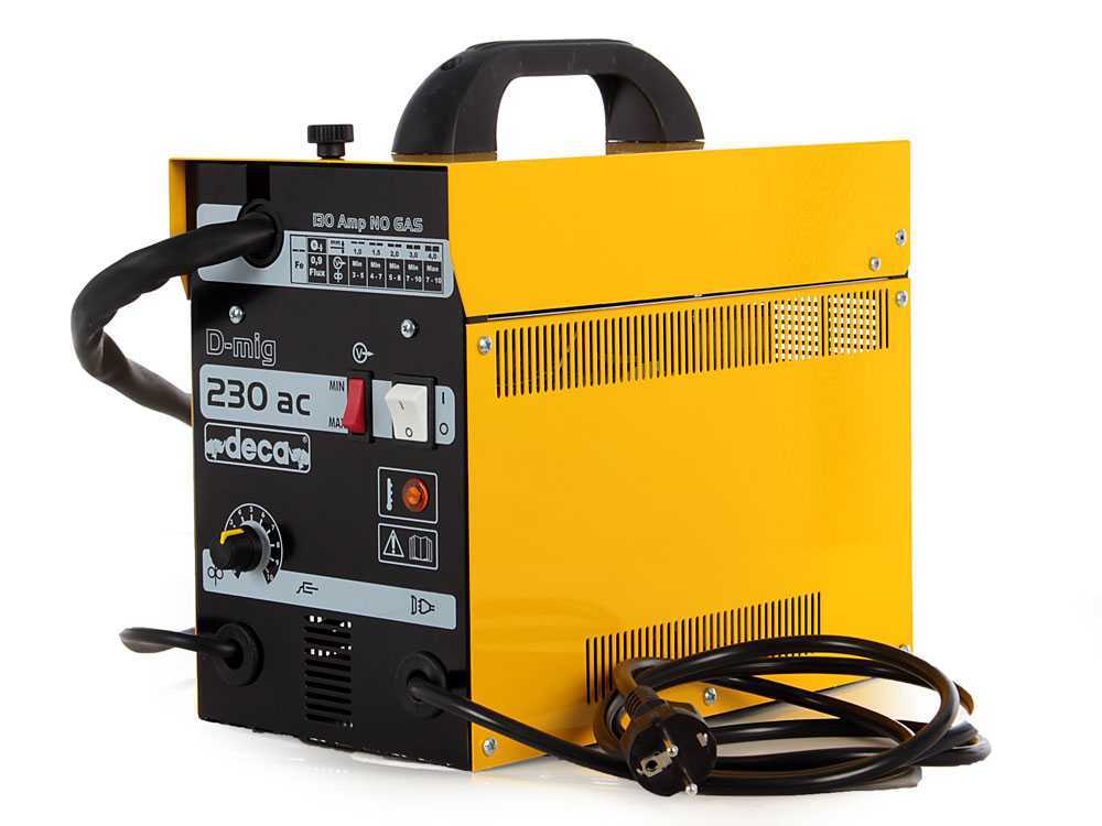 Fülldraht-Schweißgerät Deca D-MIG 230 AC NO GAS - 130 A - 230V - Fülldraht – Bild 4