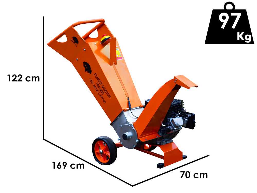 Forest Master FM14DDES - Benzin-Häcksler - LCT Benzinmotor mit 14 PS