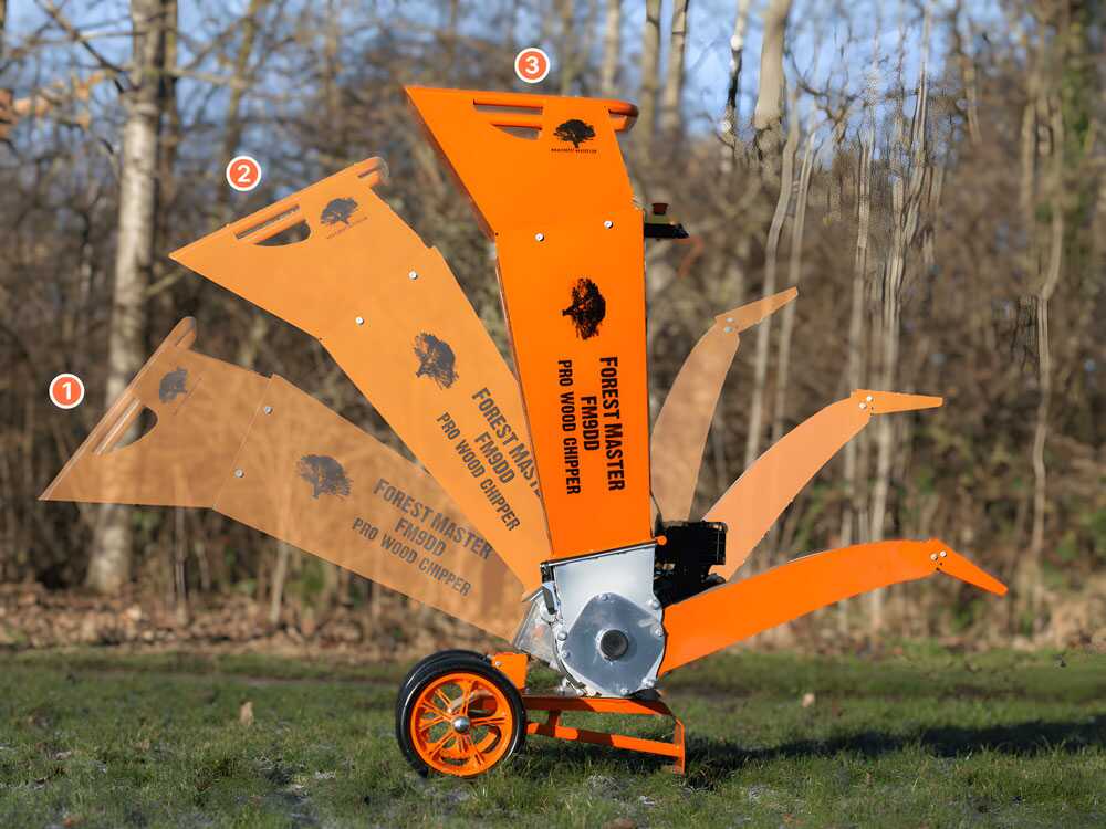 Forest Master FM9DD - Benzin-Häcksler - LCT 9 HP Benzinmotor – Bild 4