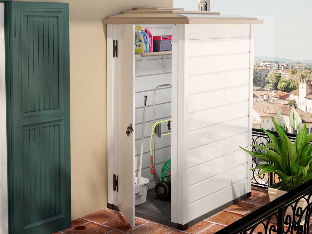 Garofalo Tuscany Evo 100 Reverso - Geräteschuppen - Mit reversibler Tür - 82.5x122x195 cm