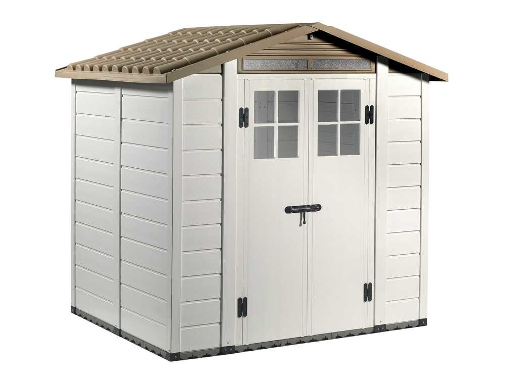 Garofalo Tuscany Evo 200 - Gartenhaus - Mit Fenstern und Doppelflügeltür - 202.5x162.5x216 cm – Bild 3