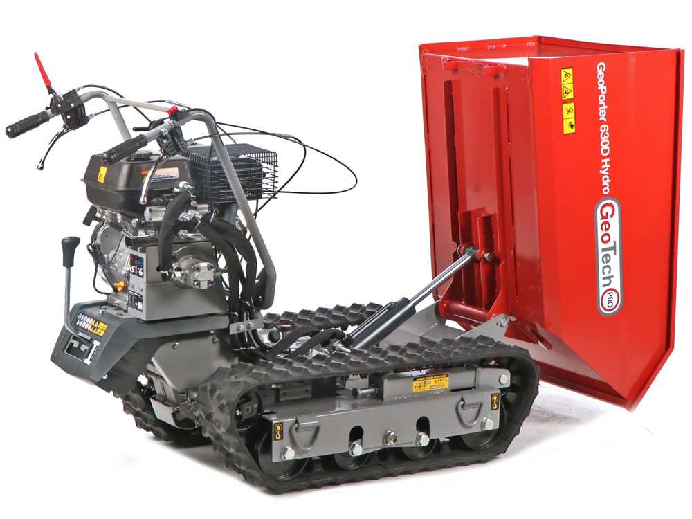 Geo Tech - Pro GeoPorter 630D Hydro - Raupendumper - Hydraulische ausziehbare Mulde 600Kg – Bild 4