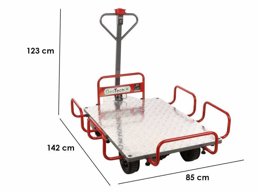 GeoTech E-Truck 400 - Batteriebetriebene Schubkarre 40V 6Ah