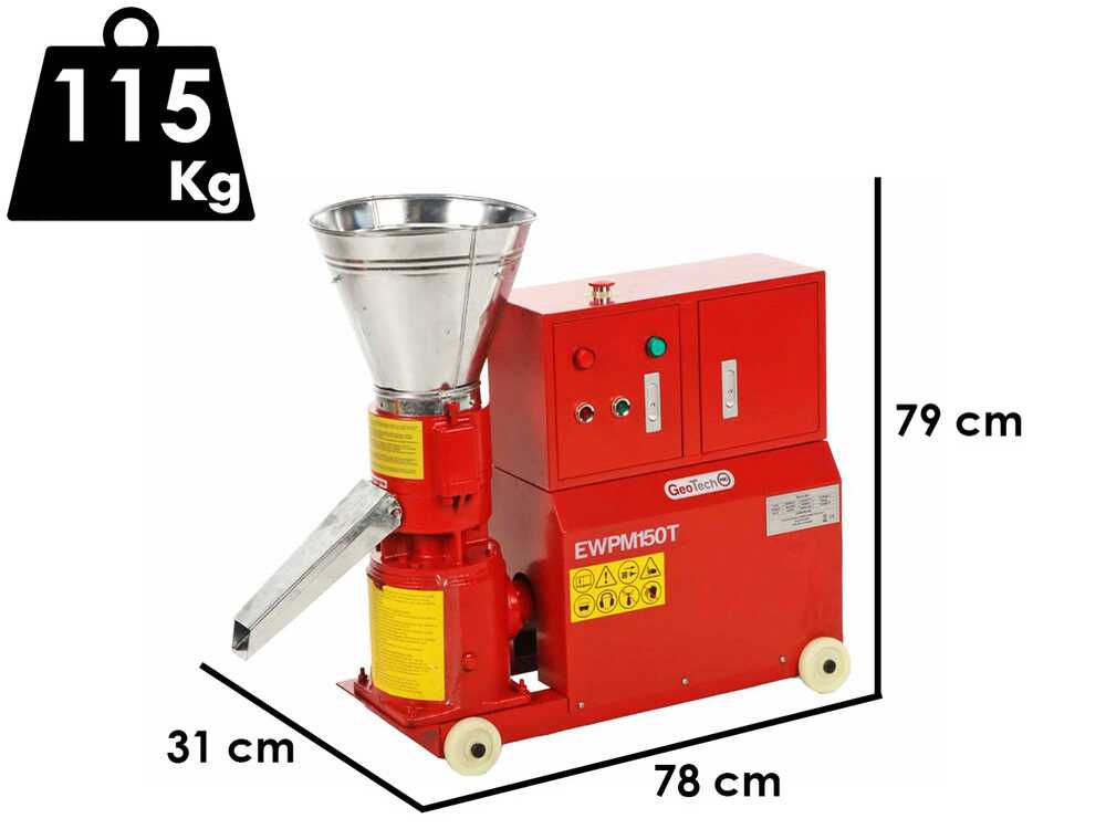 GeoTech EWPM150T - Pelletpresse 400V - Pelletherstellung für die Heizung