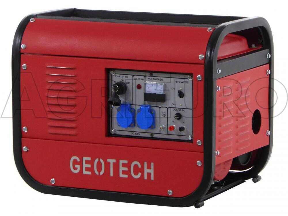GeoTech GGSA3000ES - Benzin-Stromerzeuger mit AVR-Regelung und Elektrostarter 2.7 kW - Dauerleistung 230V - 2.5 kW - 230V – Bild 4