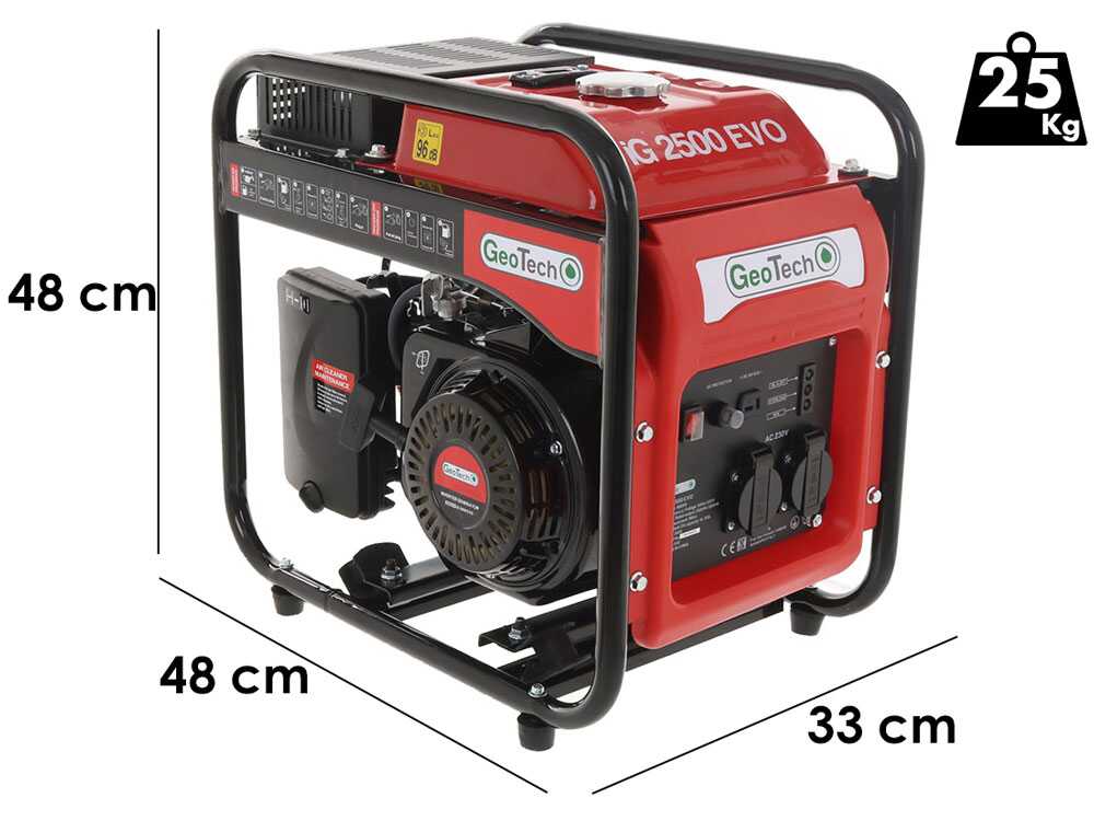 Geotech iG 2500 EVO - Benzin Inverter-Stromerzeuger 2.5 kW - Dauerleistung 2.2 kW - 230V