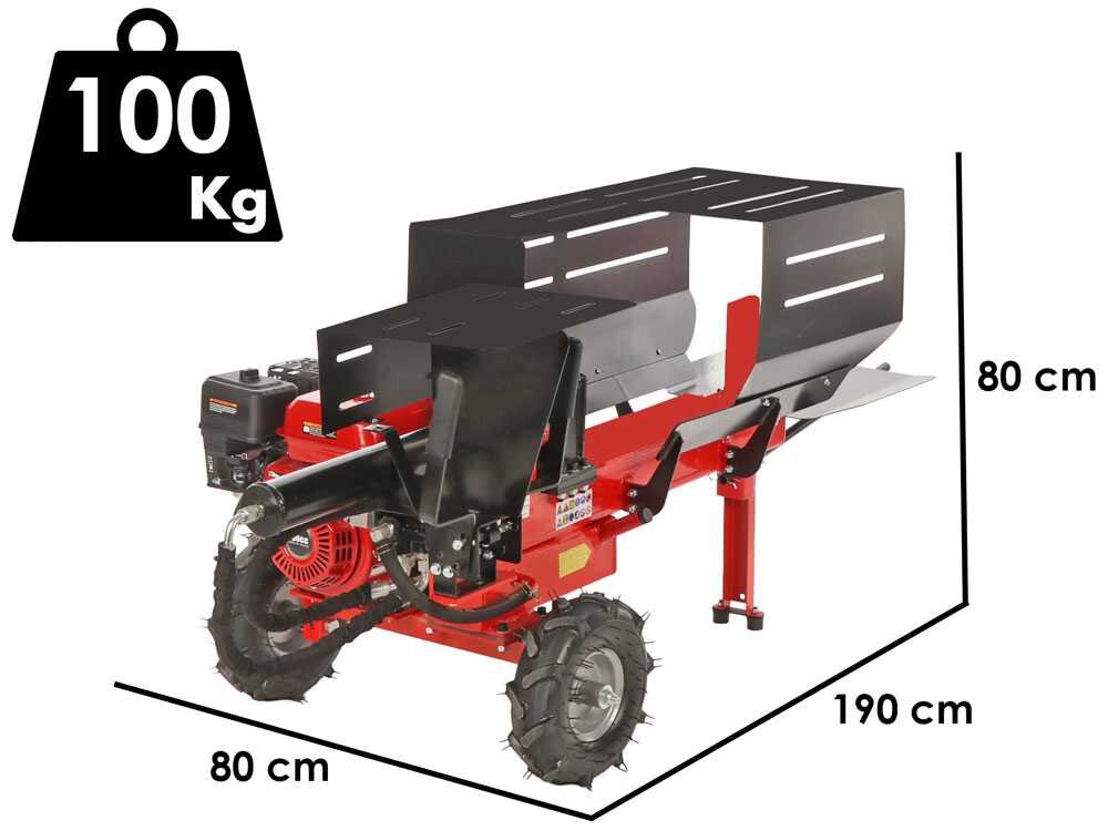 GeoTech LS12-50 HG – Holzspalter mit Verbrennungsmotor – horizontal
