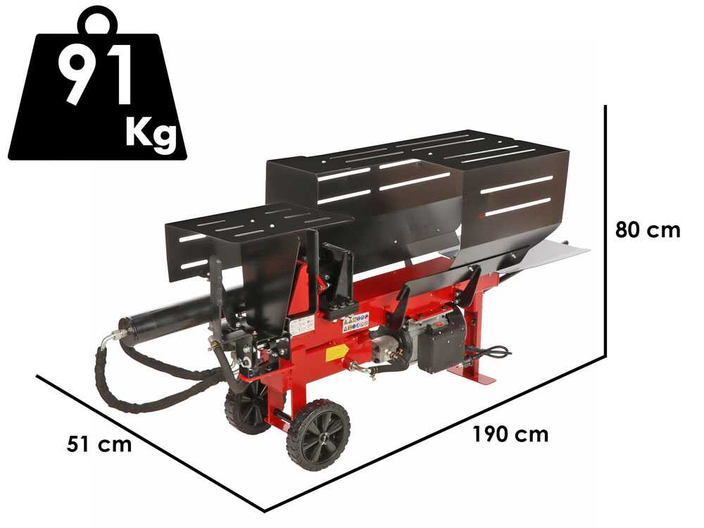 GeoTech LSP9 HE EVO – Elektro-Holzspalter – horizontal – 230 V