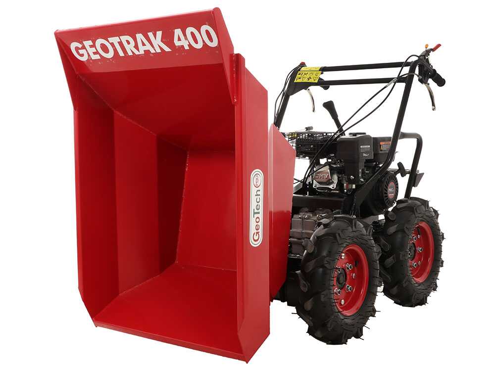 GeoTech Pro GEOTRAK 400 - Motorschubkarre - Kippmulde 400 kg - Allradantrieb – Bild 3