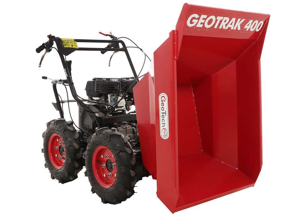 GeoTech Pro GEOTRAK 400 - Motorschubkarre - Kippmulde 400 kg - Allradantrieb – Bild 4