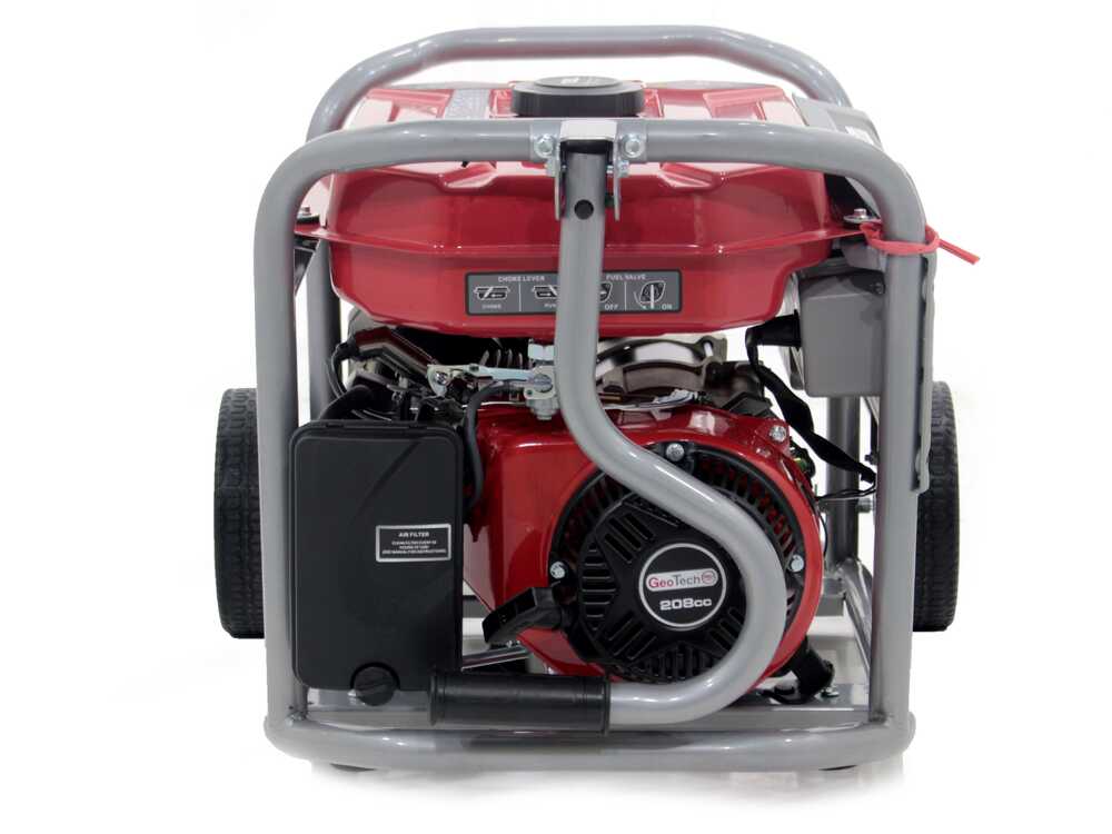 GeoTech Pro GGP 2500 - Benzin-Stromerzeuger mit Rädern und AVR-Regelung 2.2 kW - Dauerleistung 2 kW - 230V