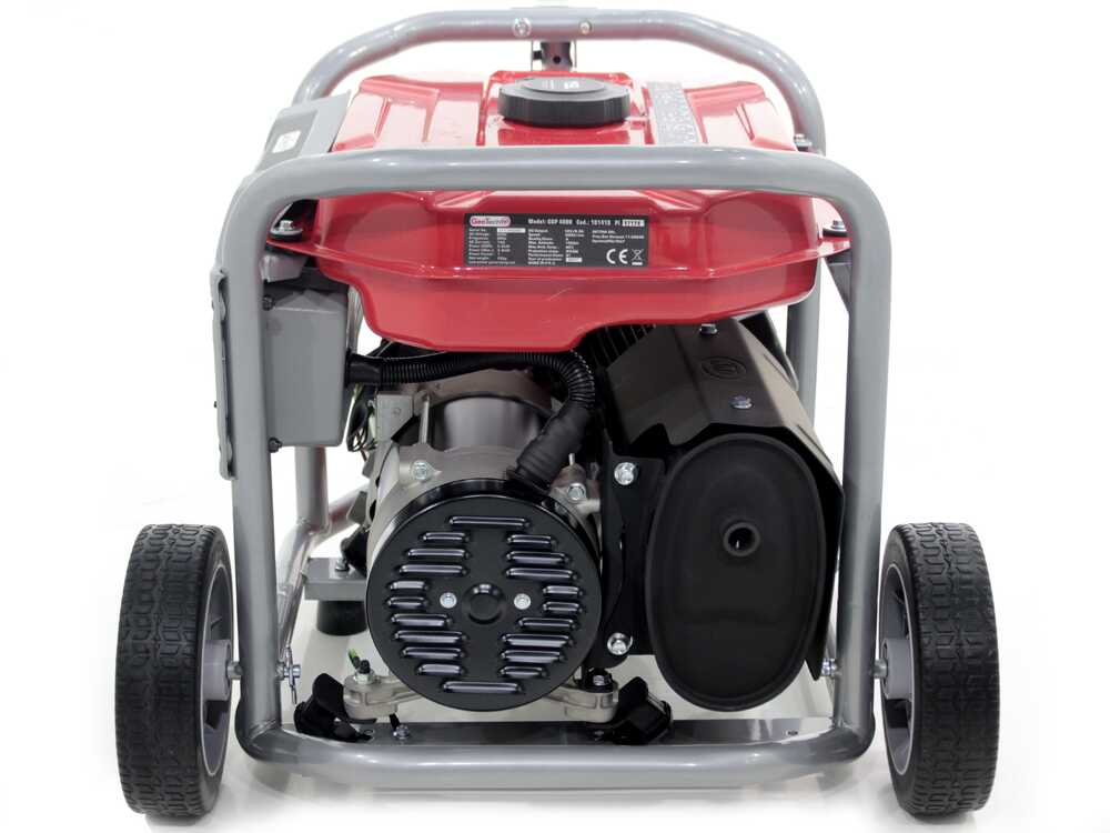 GeoTech Pro GGP 4000 - Benzin-Stromerzeuger mit Rädern und AVR-Regelung 3.6 kW - Dauerleistung 3.2 kW - 230V – Bild 4