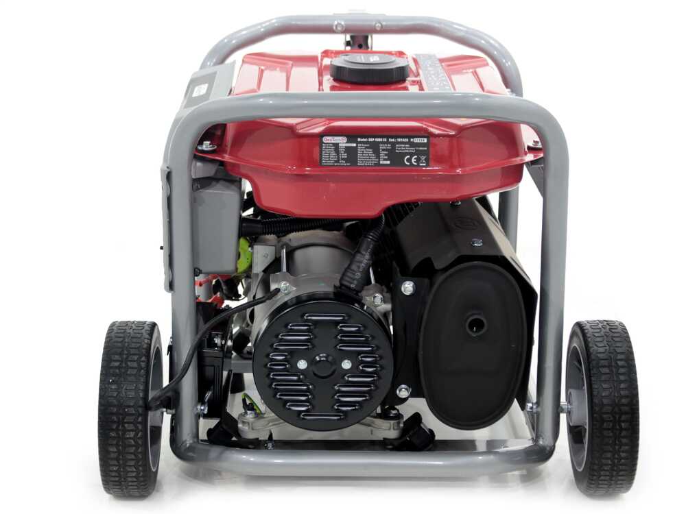 GeoTech Pro GGP 4000 ES - Benzin-Stromerzeuger mit Rädern und AVR-Regelung 3.6 kW - Dauerleistung 3.2 kW - 230V – Bild 4