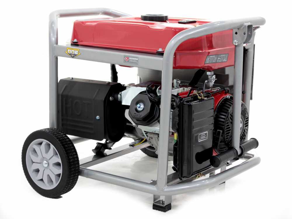 GeoTech Pro GGP 8000-3 ES - Benzin-Stromerzeuger mit Rädern mit AVR-Regelung 6.5 kW - Dauerleistung 6 kW - 400V – Bild 4