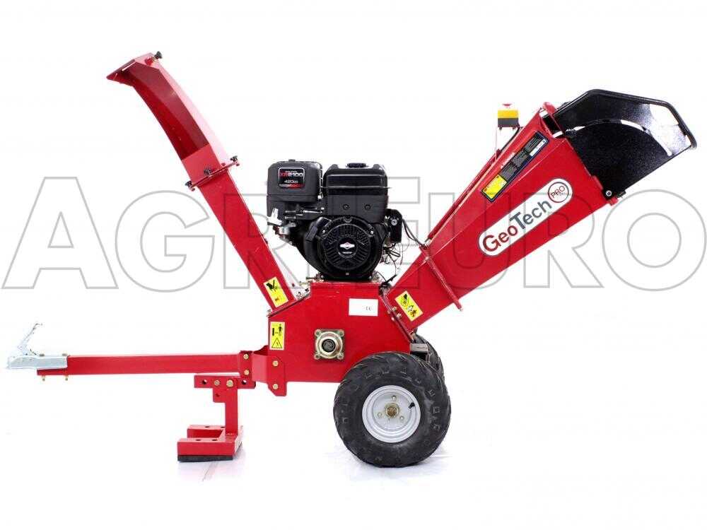 GeoTech-Pro PCS 155 BSE -  Profi Benzin-Häcksler - B&S Motor - Elektrostarter