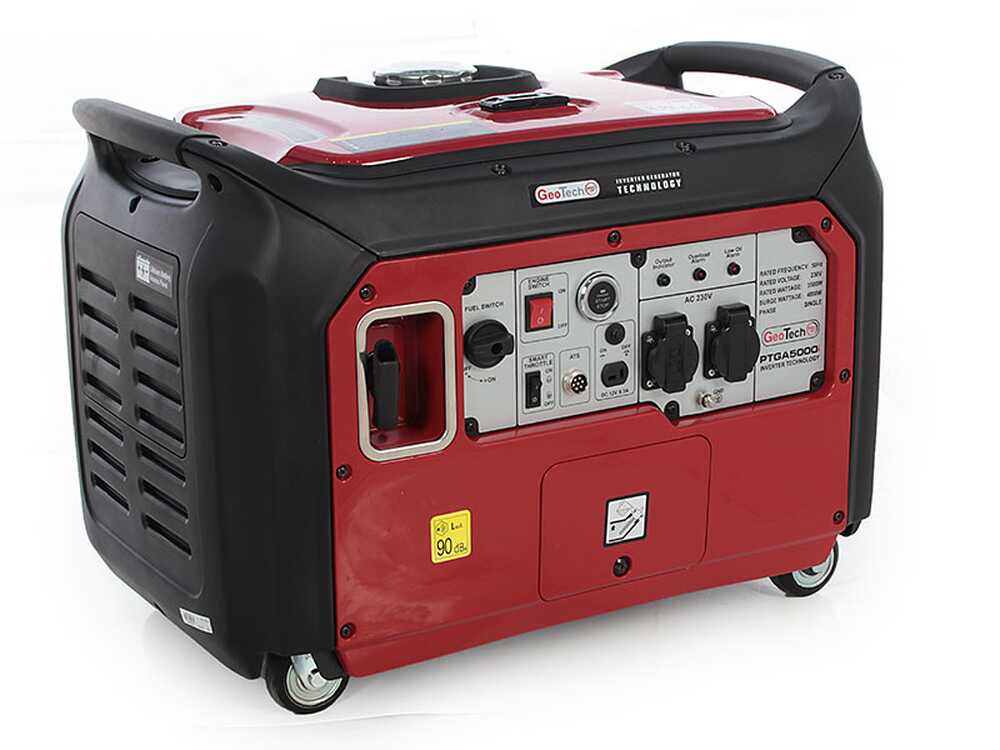 GeoTech PTGA 5000i - Leiser Inverter-Stromerzeuger 4 kW - Dauerleistung 3.5 kW - 230V + ATS – Bild 3