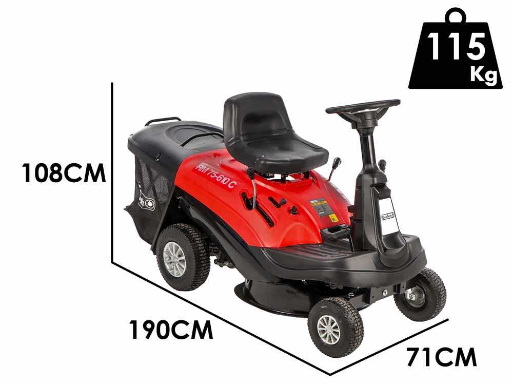 Geotech RM 75-610 C - Minirider Aufsitzmäher - Motor 224ccm - Elektrostart