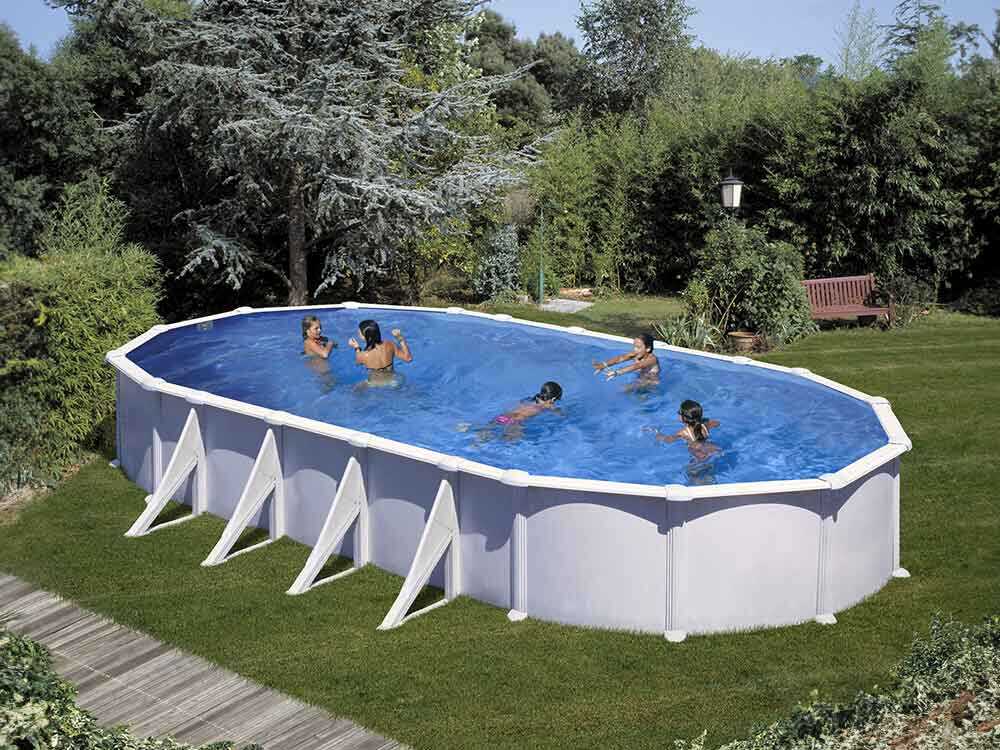 Gre Atlantis Oval 915x470x132cm - Stahlwandbecken – Bild 3