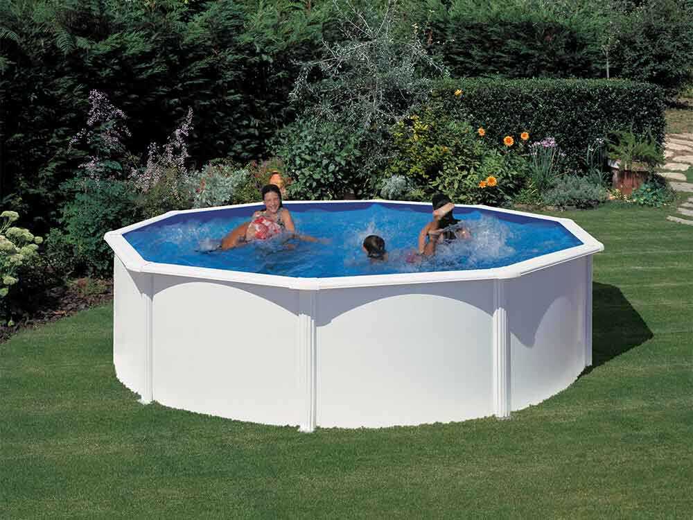 Gre Fidji rund Ø460 x 120 cm - Runder Stahlwandpool – Bild 3