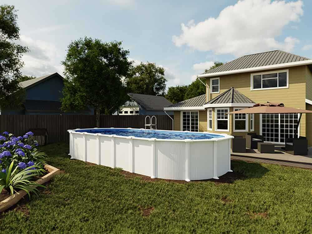 Gre Haiti Oval 800x470x132cm - Aufstellpool - Mit unterirdischen Stäben – Bild 4