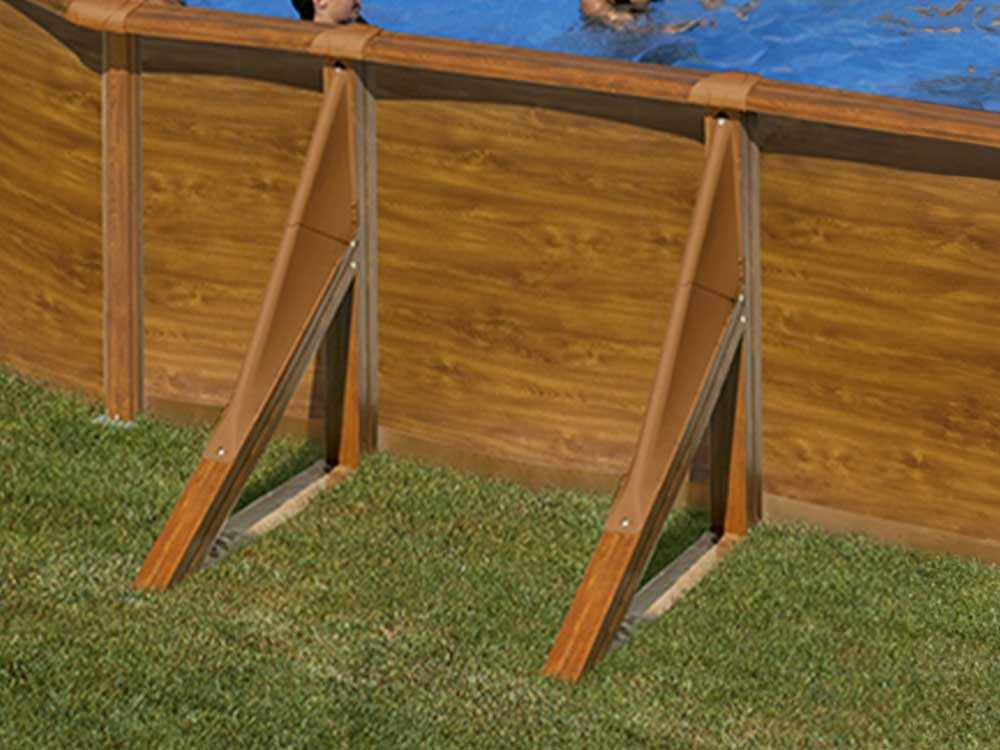 Gre Pacific Oval 500x300x120cm - oberirdischer Stahlpool – Bild 4