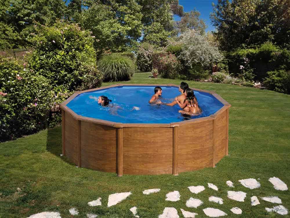 Gre Pacific rund Ø460 x 120 cm - Stahlwandpool – Bild 3