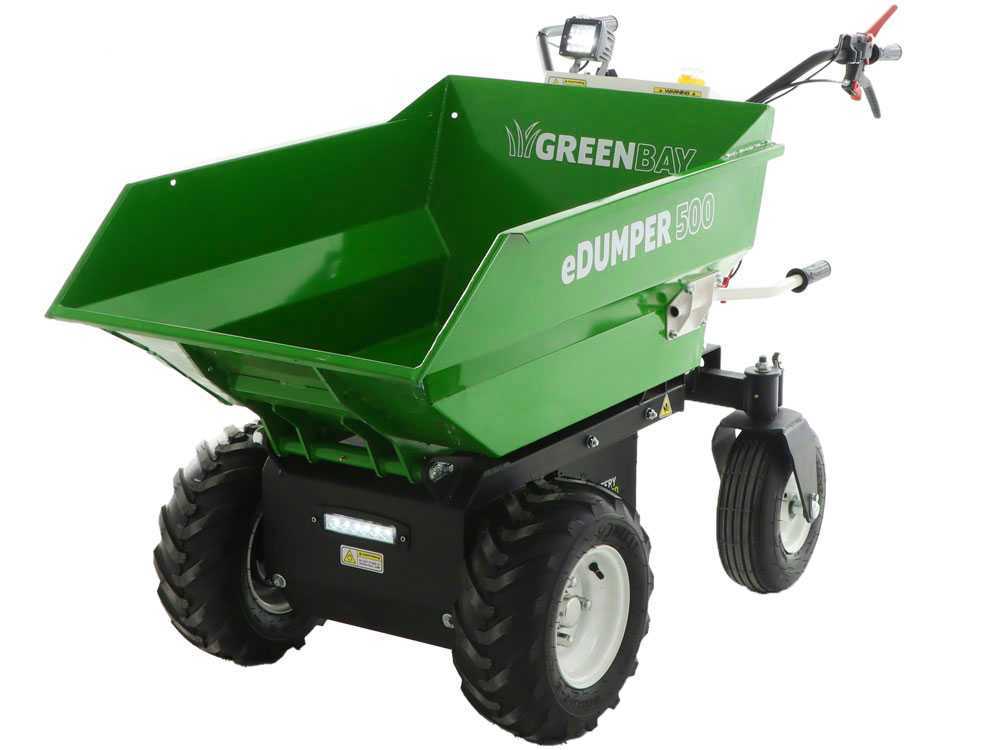 GREENBAY eDUMPER 500 - Akku-Schubkarre - 48V 32Ah – Bild 3