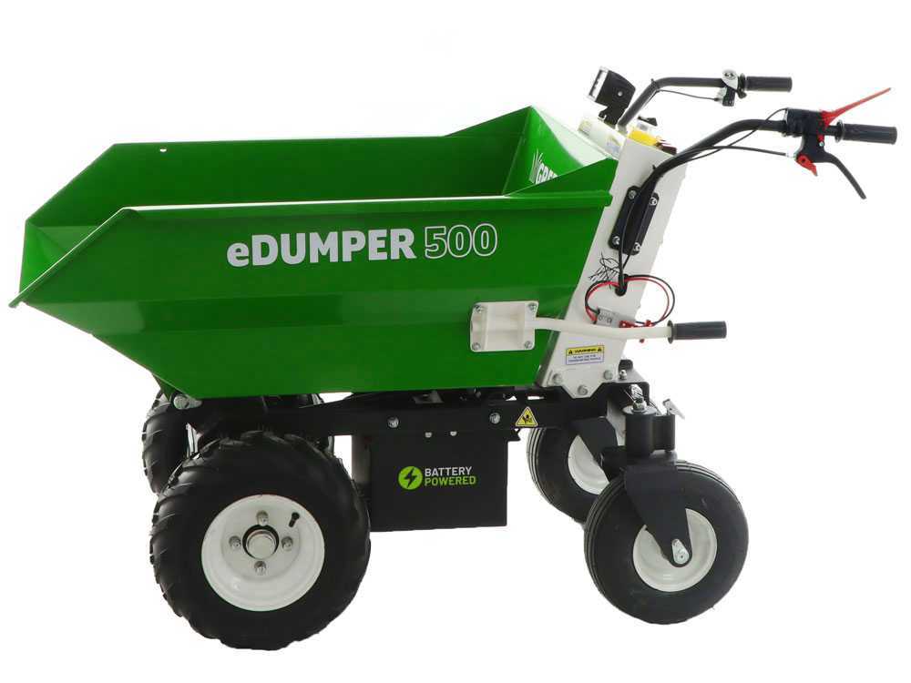 GREENBAY eDUMPER 500 - Akku-Schubkarre - 48V 32Ah – Bild 4